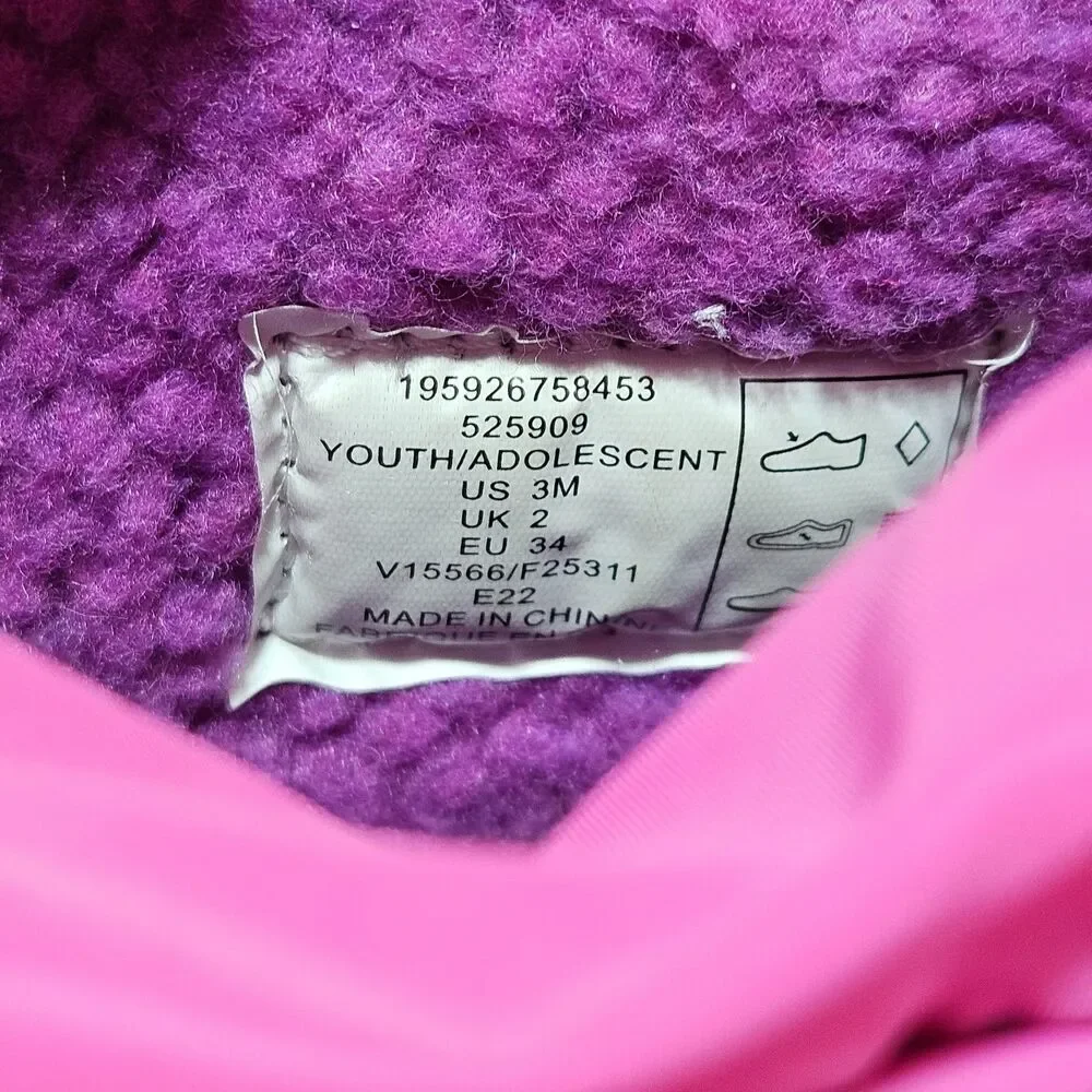 Lands' End Girls Snow Flurry Insulated Boots Pink Iridescent Size 3M Youth